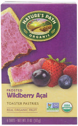 Nature's Path Organic Frosted Toaster Pastries, Wild Berry Acai, 11 Ounce